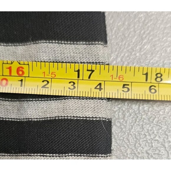 J. Jill Womens XSP Black Grey Knit Striped‎ Shift Dress with Pocket Detail - Picture 9 of 11